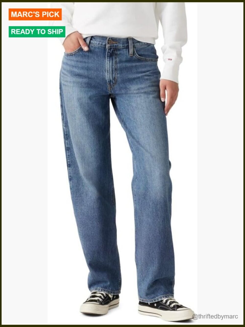 Mid Rise Straight Leg Jeans 31 Inseam Denim Cotton Blend